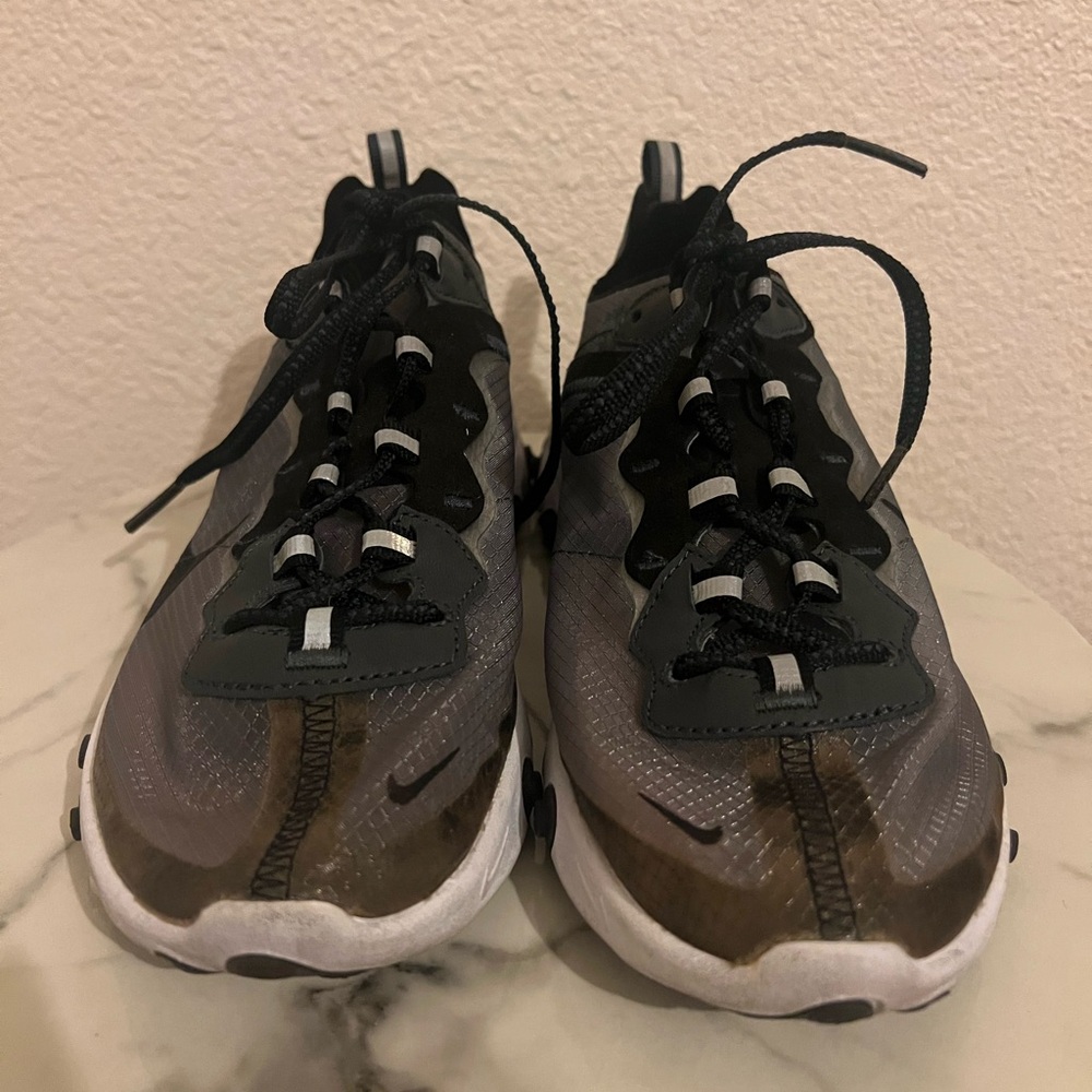Nike React Element 87 Anthracite Black - Picture 2 of 8